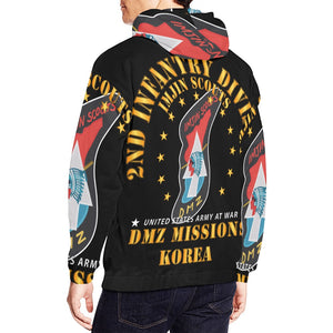 Men's All Over Print Hoodie (USA Size) (Model H13) - 2nd Infantry Division - ImJin Scout -DMZ Missions