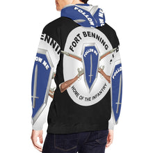 Load image into Gallery viewer, Men&#39;s All Over Print Hoodie (USA Size) (Model H13) - Fort Benning, GA - Home of the Infantry
