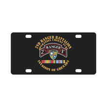 Load image into Gallery viewer, Grenada - 2nd Rgr Bn Operation Urgent Fury w Svc Ribbons X 300 Classic License Plate
