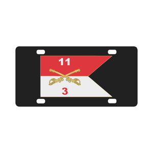 3rd Squadron, 11th Armored Cavalry Regiment - Guidon Classic License Plate