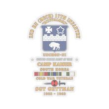 Load image into Gallery viewer, Kiss-Cut Stickers - 2nd Bn (M) 17th Infantry 7th ID - Camp Kaiser Korea - Unchon-Ni X 300
