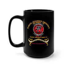 Load image into Gallery viewer, Black Mug 15oz - USMC - Marine Aviation Logistics Squadron 39 - MALS 39 - Kidd
