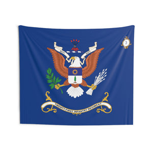 Indoor Wall Tapestries - 3rd Battalion, 21st Infantry Regiment - DUTY - Regimental Colors Tapestry