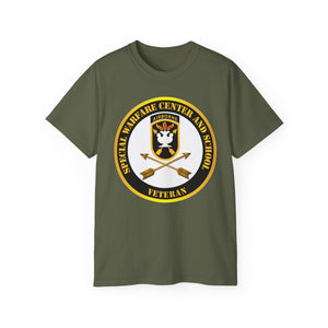 Unisex Ultra Cotton Tee - SOF - JFK Special Warfare Center - School SSI - Veteran