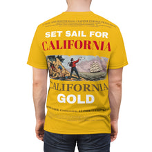 Load image into Gallery viewer, AOP - Gold Shirt - Set Sail for CALIFORNIA - California Gold
