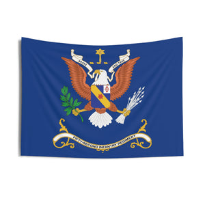 Indoor Wall Tapestries - 52nd Infantry Regiment Regimental Colors Tapestry - BRAVE AND TRUE