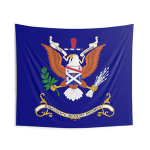 Indoor Wall Tapestries - 18th Infantry Regiment - TIL the LAST ROUND - Regimental Colors Tapestry