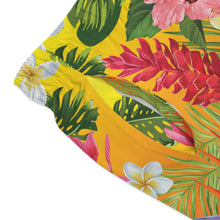 Load image into Gallery viewer, Swim Trunks (AOP) - Fire Panel - Tropical Flowers X 300
