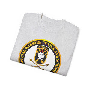 Unisex Ultra Cotton Tee - SOF - JFK Special Warfare Center - School SSI - Veteran