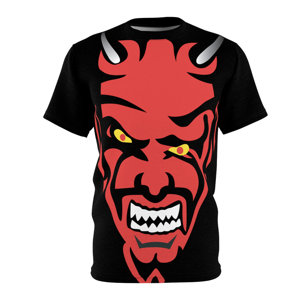 Unisex Cut & Sew Tee (AOP) - Red Devil