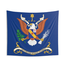 Load image into Gallery viewer, Indoor Wall Tapestries - 52nd Infantry Regiment Regimental Colors Tapestry - BRAVE AND TRUE
