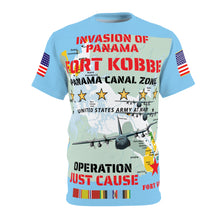 Load image into Gallery viewer, Unisex AOP Cut &amp; Sew Tee - Invasion of Panama - Fort Kobbe - Operation Just Cause
