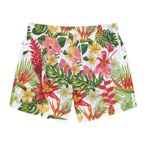 Swim Trunks (AOP) - White - Tropical Flowers X 300