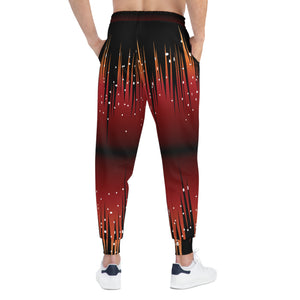 Athletic Joggers (AOP) - Red Night Sky Full of Stars