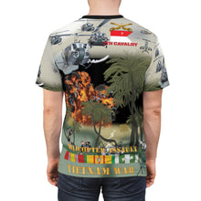 Load image into Gallery viewer, Unisex Cut &amp; Sew Tee (AOP) - 7th Cavalry Regiment in Helicopter Assault Against Viet Cong  - Vietnam War
