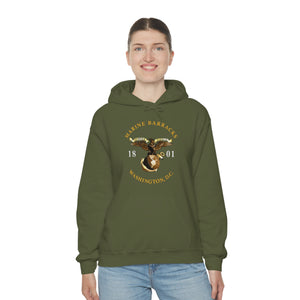 Unisex Heavy Blend™ Hooded Sweatshirt - Marine Barracks - Washington, D.C 1801 X 300