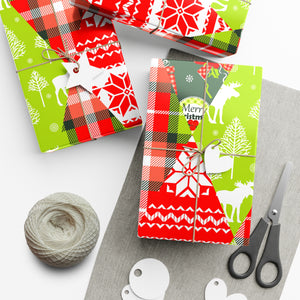 Gift Wrap Papers - Christmas and new year patchwork seamless