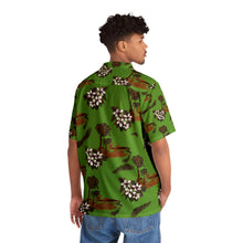 Load image into Gallery viewer, Men&#39;s Hawaiian Shirt (AOP) - Lite Green - Flowers and Palms
