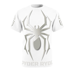 Unisex Cut & Sew Tee (AOP) - Spyder Ryder - Three Wheel Motion - White