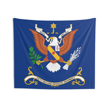 Load image into Gallery viewer, Indoor Wall Tapestries - 52nd Infantry Regiment Regimental Colors Tapestry - BRAVE AND TRUE
