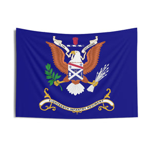 Indoor Wall Tapestries - 18th Infantry Regiment - TIL the LAST ROUND - Regimental Colors Tapestry