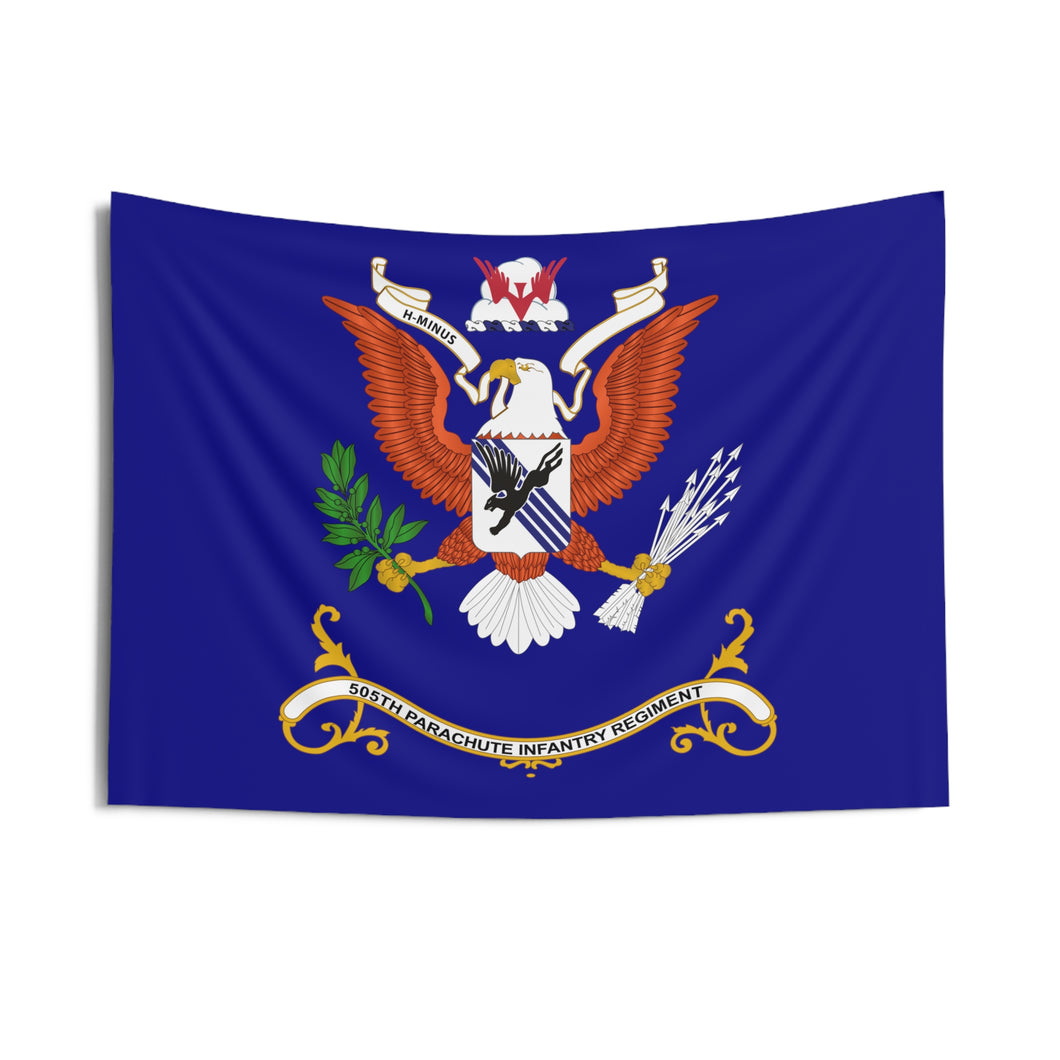 Indoor Wall Tapestries - 505th Parachute Infantry Regiment - H-MINUS - Regimental Colors Tapestry