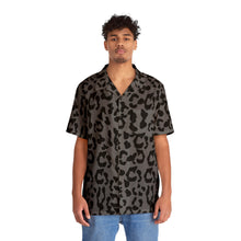 Load image into Gallery viewer, Men&#39;s Hawaiian Shirt (AOP) - Leopard Camouflage - Battleship Color
