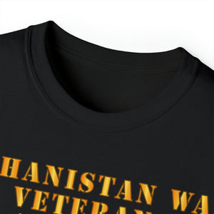 Unisex Ultra Cotton Tee - Army - Afghanistan War Veteran - Combat Action Badge w CAB AFGHAN SVC