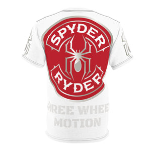 Unisex Cut & Sew Tee (AOP) - Spyder Ryder - Three Wheel Motion - White