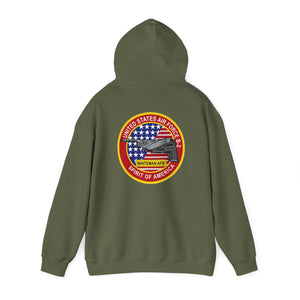 Unisex Heavy Blend™ Hooded Sweatshirt - Usaf - B2 - Spirit - Stealth Bomber Wo Txt