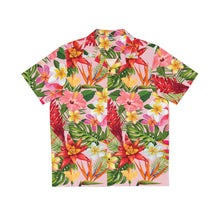 Load image into Gallery viewer, Men&#39;s Hawaiian Shirt (AOP) - Light Pink - Tropical Flowers X 300
