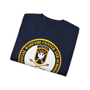 Unisex Ultra Cotton Tee - SOF - JFK Special Warfare Center - School SSI - Veteran