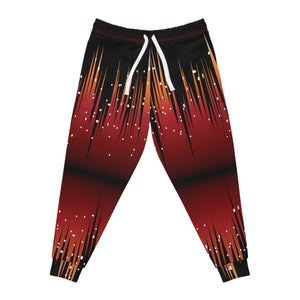 Athletic Joggers (AOP) - Red Night Sky Full of Stars