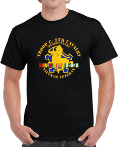 Army - Troop C, 9th Cavalry - Headhunters - Vietnam Vet W Vn Svc X 300 Classic T Shirt, Crewneck Sweatshirt, Hoodie, Long Sleeve