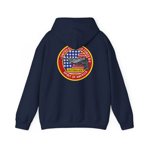 Unisex Heavy Blend™ Hooded Sweatshirt - Usaf - B2 - Spirit - Stealth Bomber Wo Txt