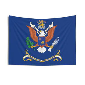 Indoor Wall Tapestries - 353rd Infantry Regiment Regimental Colors Tapestry - Ad ASTRA PER ASPERA