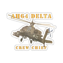 Load image into Gallery viewer, Kiss-Cut Stickers - AH-64 Oblique - AH-64 DElTA - Crew Chief - Lundy X 300
