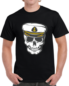 Sailor - Skull - Cap X 300 Classic T Shirt, Crewneck Sweatshirt, Hoodie, Long Sleeve