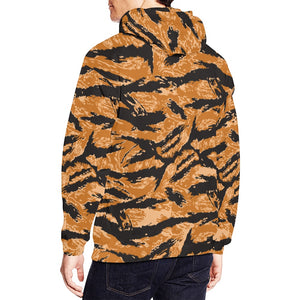 Men's All Over Print Hoodie (USA Size) (Model H13) - Vietnam Tiger Stripe Orange