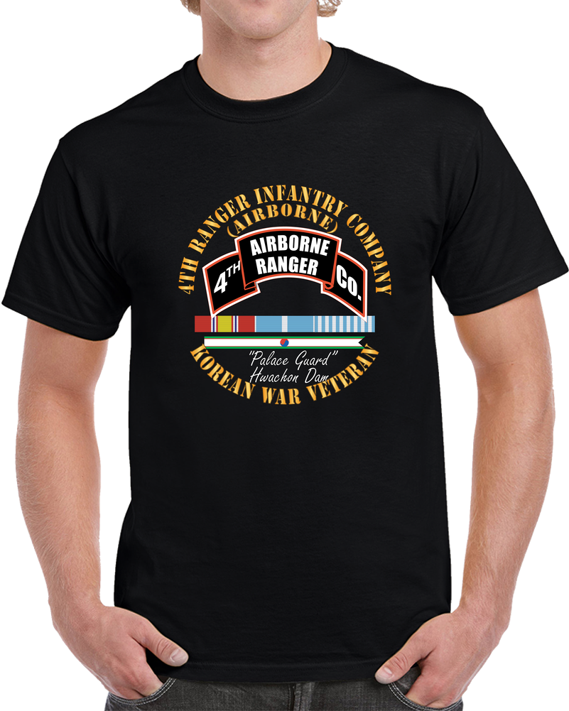 4th Ranger Infantry Company - Airborne - Korea W Svc Ribbons X 300 T Shirt