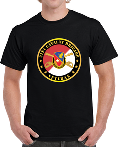 21st Cavalry Brigade - Veteran - Red - White X 300 T Shirt