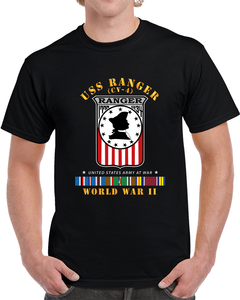 Uss Ranger (cv-4) W Eur Arr Svc Wwii T Shirt