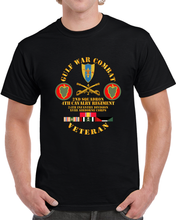 Load image into Gallery viewer, Gulf War Combat Cavalry Vet W  2nd Squadron - 4th Cav - 24th Id - Xviii Abn Corps T Shirt
