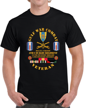 Load image into Gallery viewer, Gulf War Combat Cavalry Vet W  Delta Troop - 4th Cav - 197th Inf Bde - 24th Id T Shirt
