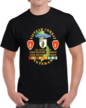 Load image into Gallery viewer, Vietnam Combat Infantry Veteran W 1st Bn 35th Inf - 25th Id Ssi X 300 T Shirt
