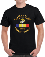 Load image into Gallery viewer, Usmc - Car - Combat Veteran - Iraq X 300 T Shirt
