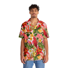 Load image into Gallery viewer, Men&#39;s Hawaiian Shirt (AOP) - Light Pink - Tropical Flowers X 300
