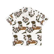 Load image into Gallery viewer, Men&#39;s Hawaiian Shirt (AOP) - White - Flowers and Palms
