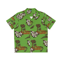 Load image into Gallery viewer, Men&#39;s Hawaiian Shirt (AOP) - Lite Green - Flowers and Palms
