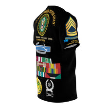 Load image into Gallery viewer, AOP - Army -  Retired - SFC - 11B40X with Multiple Medal Awards, Service Ribbons, Drill Sgt Badge - Career Military Experience in Graphics
